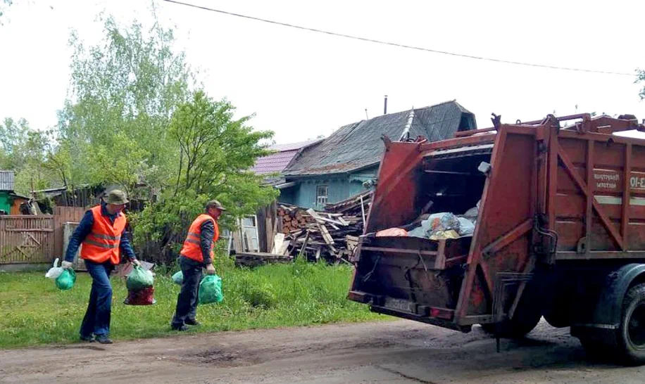 Вывоз мусора из частного дома в Грозном в октябре